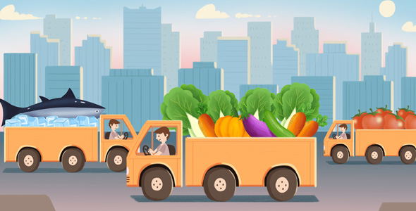 Fresh fruit merchant distribution system